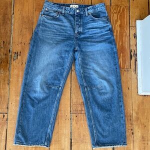 Madewell Darted Barrel-Leg Jean